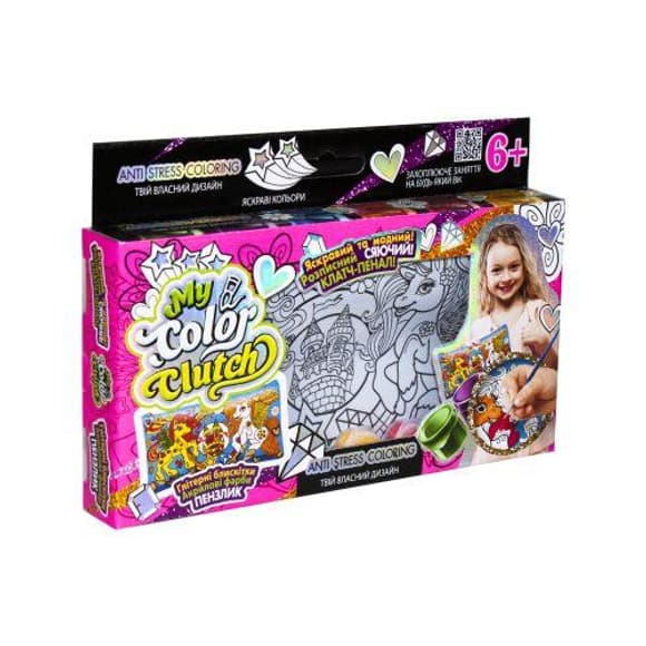 Пенал розмальовка "My color Clutch" Danko Toys CCL-01-01U 