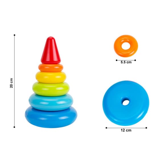 Дитяча розвиваюча іграшка "Пірамідка" ТехноК 6863TXK
