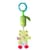 Погремушка WD210226-1-4 подвеска животные мягкие с звоночком 29 см