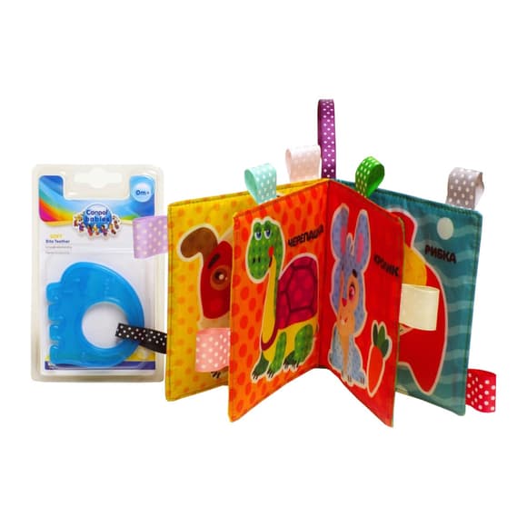 Мягкая книжка-шуршалка "Котик" Книжковий хмарочос 403785 с прорезывателем                                                                