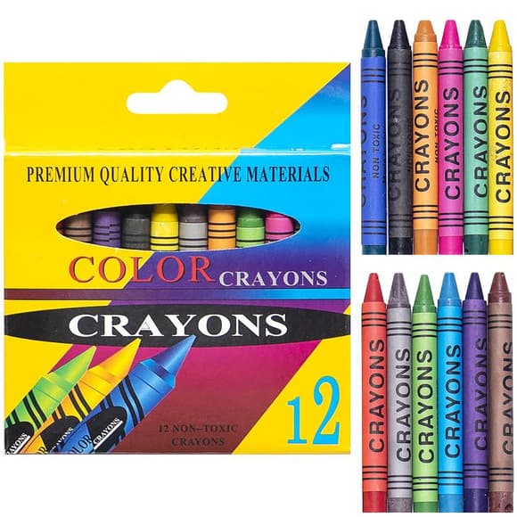 Воскові олів ці 12 кольорів CRAYONS 2688A