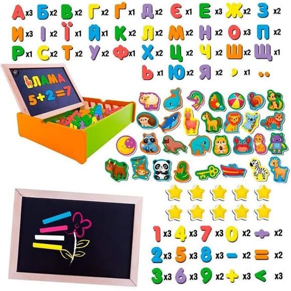 Игра настольная "Магнитный развивающий набор с доской" VT5411-17