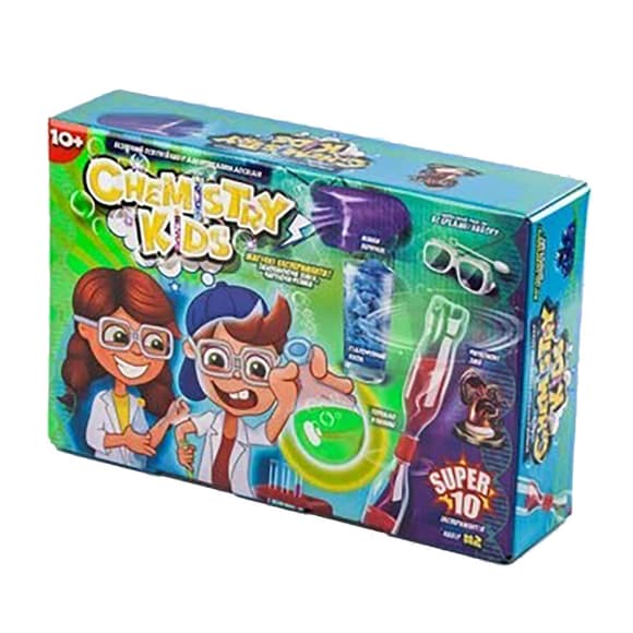 Безпечний навчальний набір для проведення дослідів "CHEMISTRY KIDS" CHK-01-01-04U УКР 