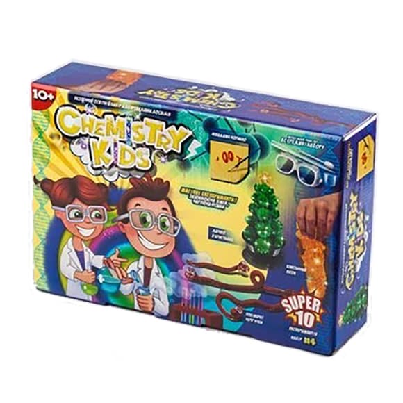 Безпечний навчальний набір для проведення дослідів "CHEMISTRY KIDS" CHK-01-01-04U УКР 