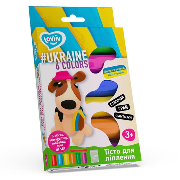 Набір для ліплення з тістом Асорті 6 кольорів #Ukraine TM Lovin 41171