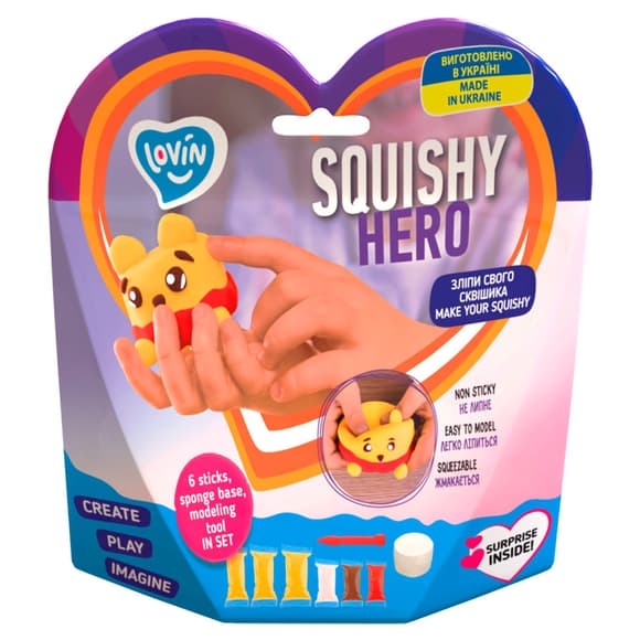 Набор для лепки с воздушным пластилином Squishy Squiny Pooh ТМ Lovin 70128