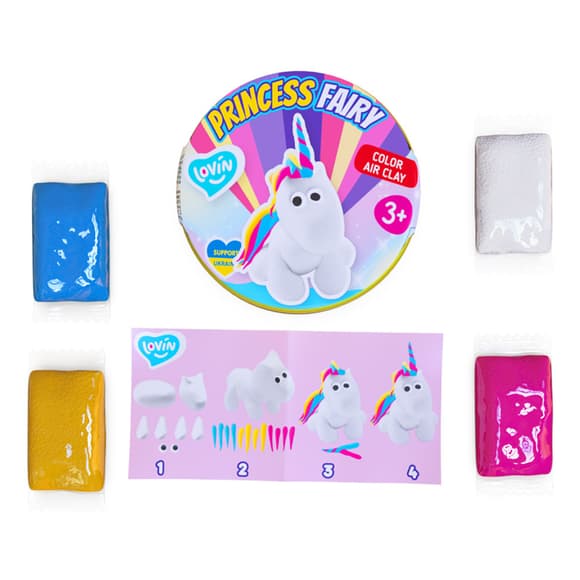 Набір для ліплення із повітряним пластиліном Princess Fairy  ТМ Lovin 70138 