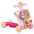 Детские ходунки-каталка "Первые шаги 4 в 1" HUANGER HE0827(Pink) музыкальные