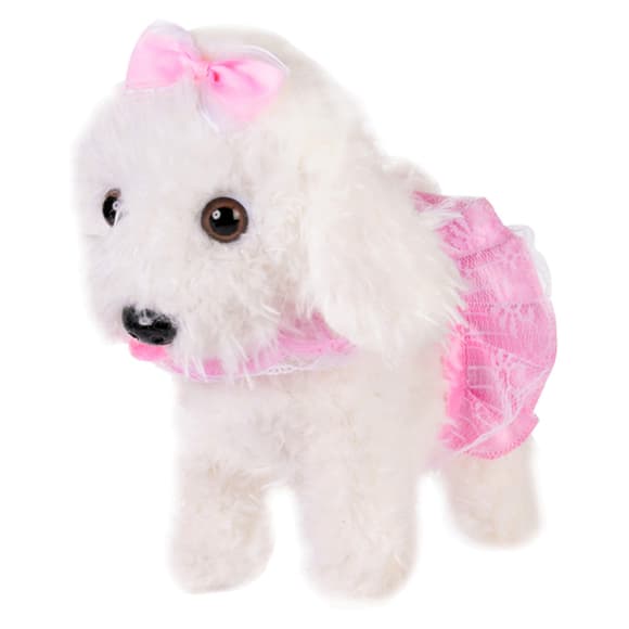 М'яки й інтерактивний песик Bambi CL1738A/B на повідку