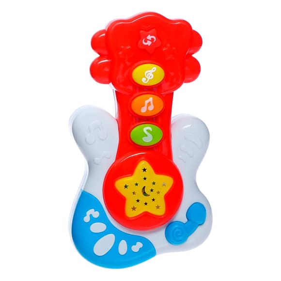 Музыкальная развивающая гитара Е-Нотка Bambi 60082 со звуком и светом