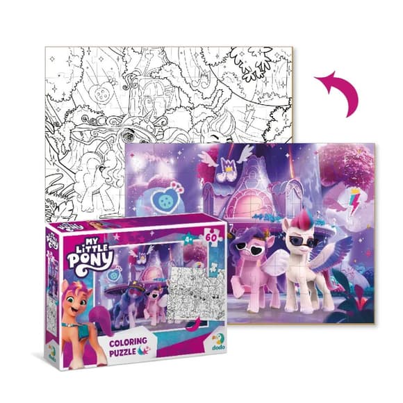 Детские Пазлы 2 в 1 My Little Pony "Вечеринка" DoDo 200136 60 элементов