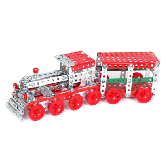 Металевий конструктор Поїзд ТехноК 4814TXK, 312 деталей