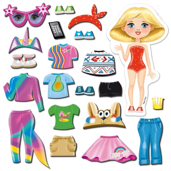 Магнитная игра Одевашка "Trendy girl" Vladi Toys VT3204-32 Укр