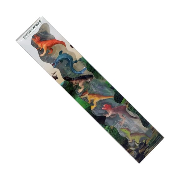 Набор фигурок динозавров C961-4/5, 6 штук, тубус 46*4*7см