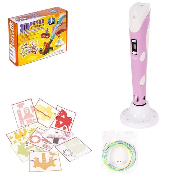 3D Ручка (3DPEN-3) - 3 NEW з трафаретами DX008