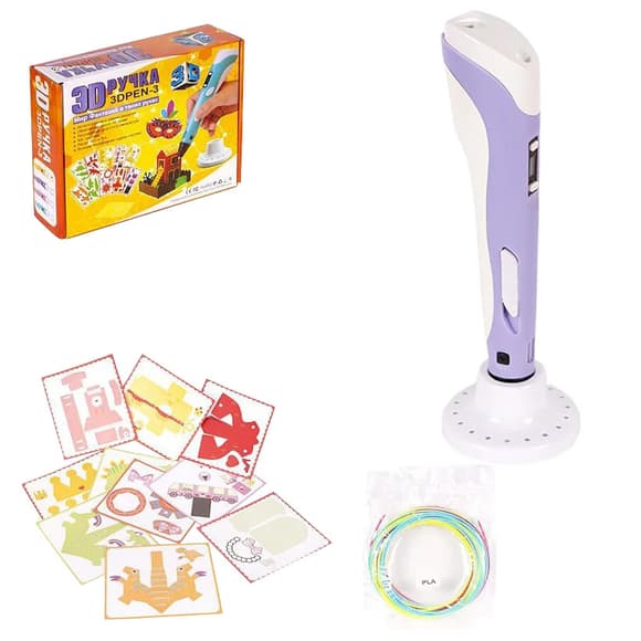 3D Ручка (3DPEN-3) - 3 NEW з трафаретами DX008