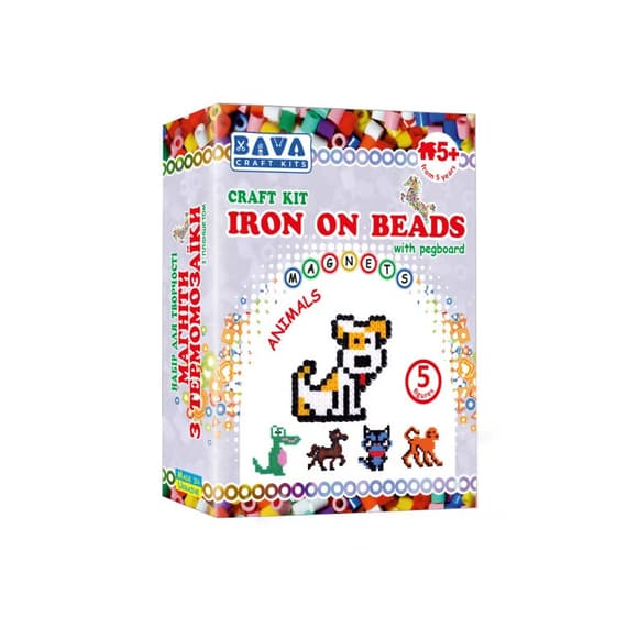 Набор для творчества Магниты с термомозаики "Животные" УМНЯШКА TM-018