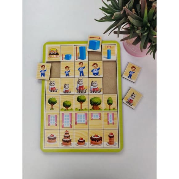 Дерев'яний пазл-сортер "Вкажіть розміри" Ubumblebees (ПСФ103) PSF103, 29 плашок