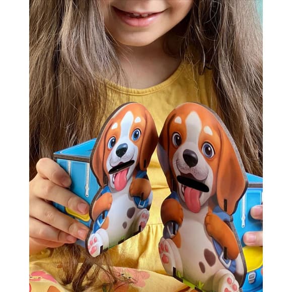 Настільна розвиваюча гра "Нагодуй песиків" Ubumblebees (ПСФ113) PSF113 пазл-сортер