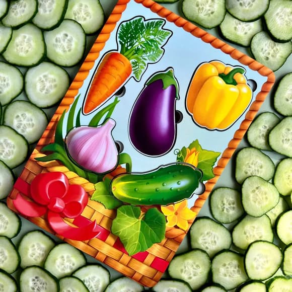 Настільна розвиваюча гра "Кошик з овочами-1" Ubumblebees (ПСФ042) PSF042 сортер-вкладиш