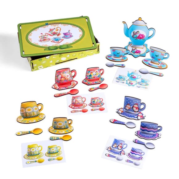 Настольная игра "Веселое чаепитие" Ubumblebees (ПСД191) PSD191 деревянная