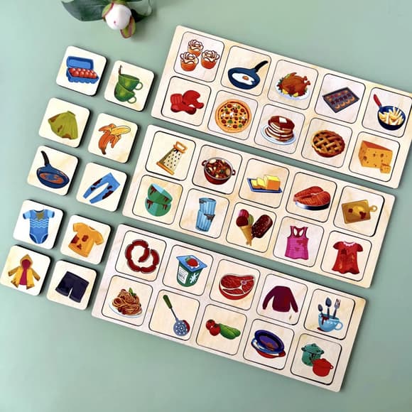 Дерев'яна настільна гра "Побутова техніка" Ubumblebees (ПСД001) PSD001 сортер-комодик