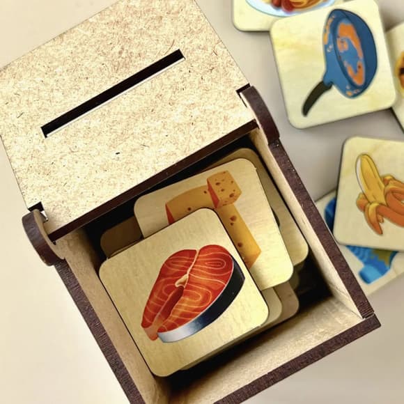 Дерев'яна настільна гра "Побутова техніка" Ubumblebees (ПСД001) PSD001 сортер-комодик