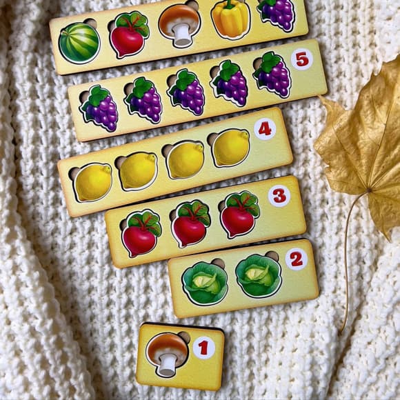 Деревянная настольная игра "Счет -1" Ань-Ян (ПСД069) PSD069 сортер-комодик