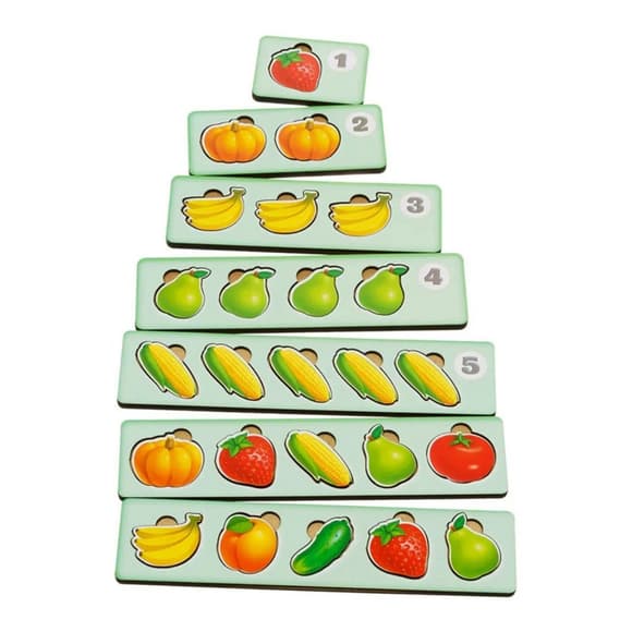 Дерев'яна настільна гра "Рахунок -2" Ubumblebees (ПСД070) PSD070 сортер-комодик