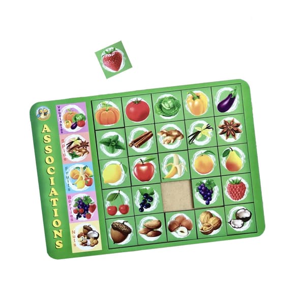 Дерев'яний пазл-вкладиш "Асоціації - 5" Ubumblebees (ПСД134) PSD134, 25 плашок