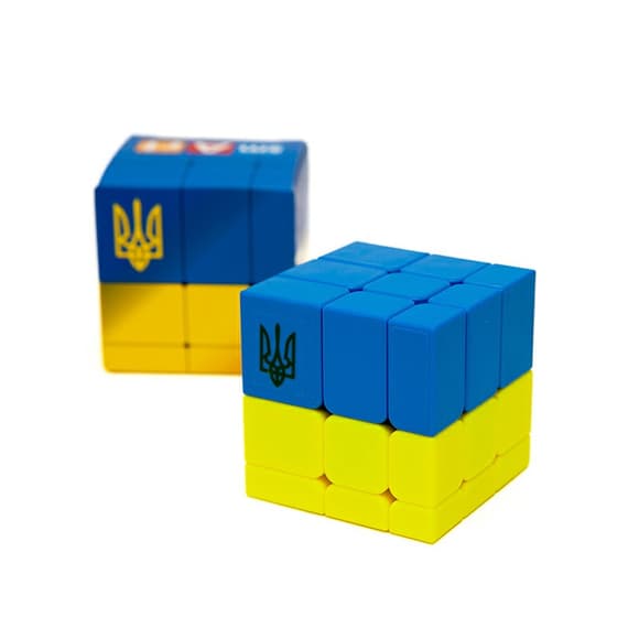 Головоломка Розумний кубик SCU333 "Прапор України" (Bicolor Bump Smart Cube "Ukraine")