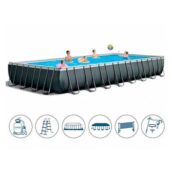 Басейн каркасний "PREMIUM POOL" INTEX 26378 Фільтр-насос, сходи, підстилка, тент