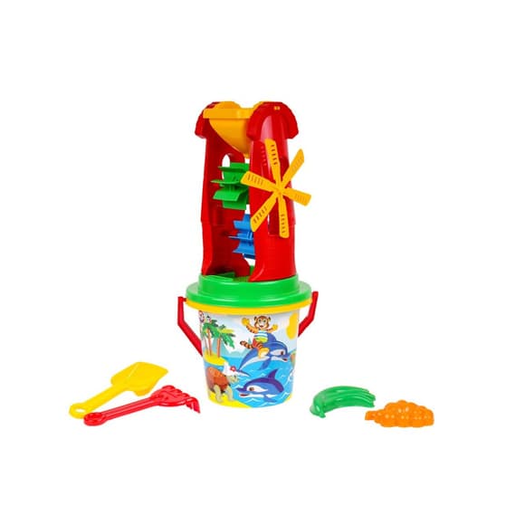  Игрушка "Набор песочный 6" ТехноК 0113TXK с мельницей