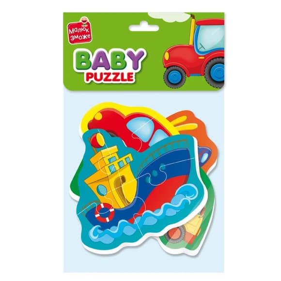 Дитячі пазли Baby puzzle "Транспорт" Vladi toys VT1106-96
