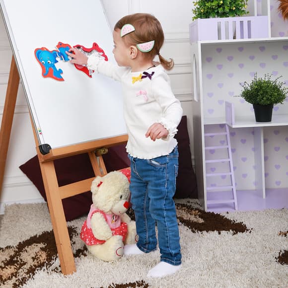 Магнитные беби пазлы "Зебра и слоненок" Vladi toys VT3208-12