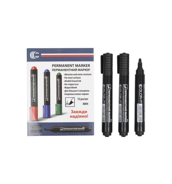 Маркер чорний COLOR-IT 8004(Black) Diamont "C"