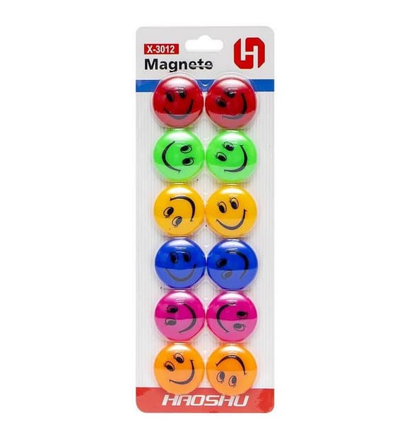 Магніт для дошки "Смайлик" COLOR-IT X-3012 діаметр 3 см