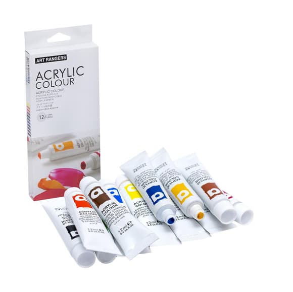 Фарби 12мол "Art Ranger" 12 кольорів "Acrylie" EA1212-3
