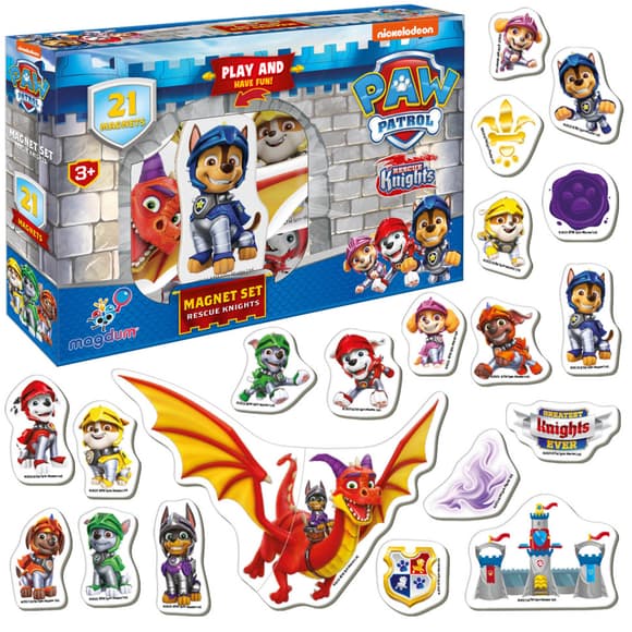 Набір магнітів Щенячий патруль "Лицарі" Magdum ML4034-06