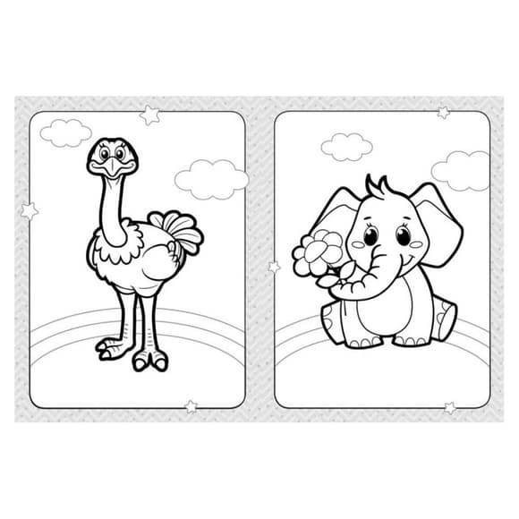 Розмальовка дитяча Веселі тварини КЕНГУРУ 1489002 для найменших