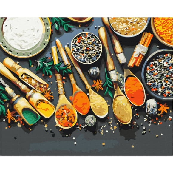 Картина по номерам "Ароматные специи" Brushme BS53398 40х50 см