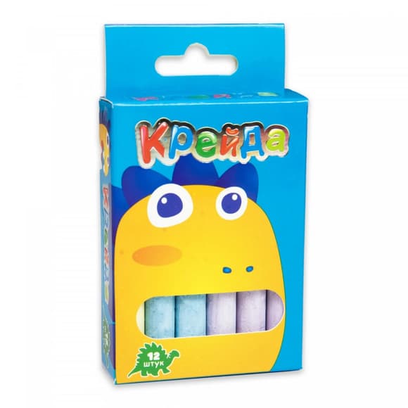 Крейда М аленька кругла Strateg 50121 різнокольорова 12 шт