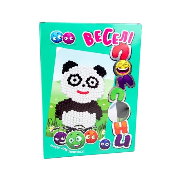 Набор для творчества "Панда" Strateg 30990 веселые помпоны