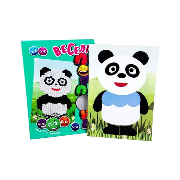 Набор для творчества "Панда" Strateg 30990 веселые помпоны