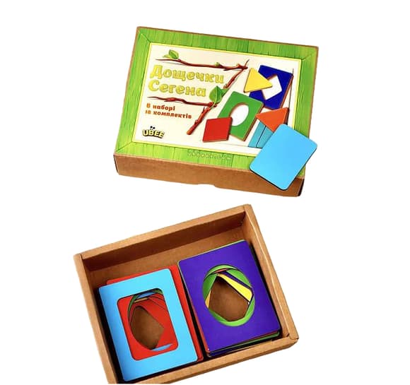 Вкладыши Доски Сегена "фигуры, цвета" (ПСД212) PSD212