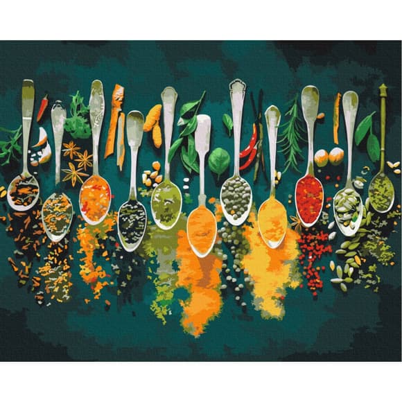 Картина по номерам "Пряные специи" BS52897  Brushme 40х50 см