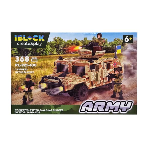Конструктор Армія IBLOCK PL-921-430, 3 фігурки військових