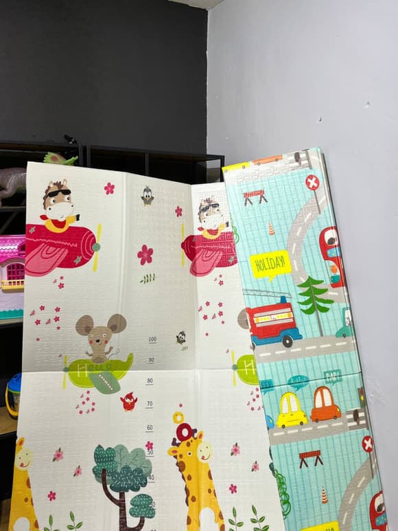 Термокилимок двосторонній Транспорт K6601-1, 120х180 см