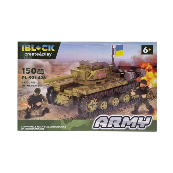 Ко нструктор детский Армия IBLOCK PL-921-426, 4 вида