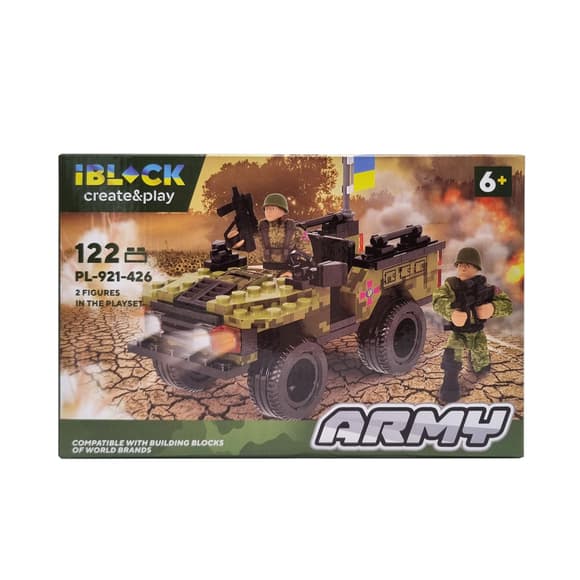 Ко нструктор детский Армия IBLOCK PL-921-426, 4 вида